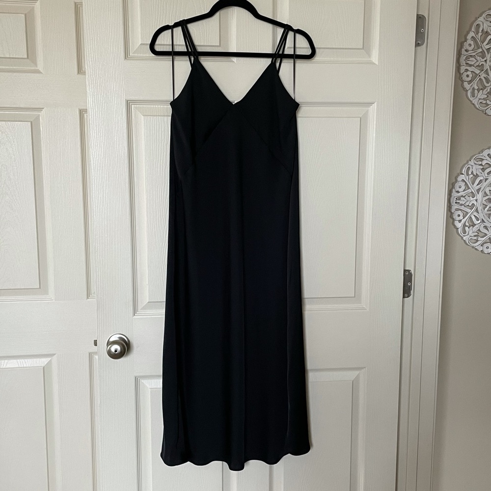 NWT BLACK SATIN DRESS